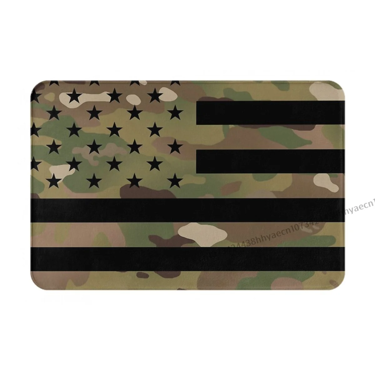 Camo Camouflage Army Bathroom Non-Slip Carpet US Flag Military Bedroom Mat Welcome Doormat Floor Decoration Rug