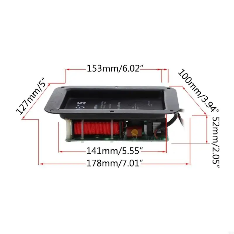Bộ chia tần số loa âm thanh J1HD 450W Bộ lọc chéo âm thanh Hi-Fi 2 chiều