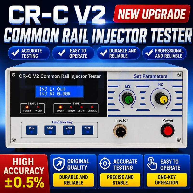 Diesel Fuel Injector Tester High-pressure Common Rail Injector ECU Signal Simulation Resistance Inductance Tester Validator