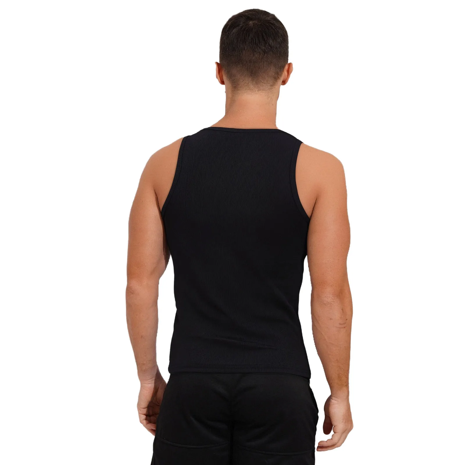 Été sans manches Jogging cyclisme hommes hauts mode côtelé débardeur musculation athlétique hauts Fitness chemise sport entraînement gilet