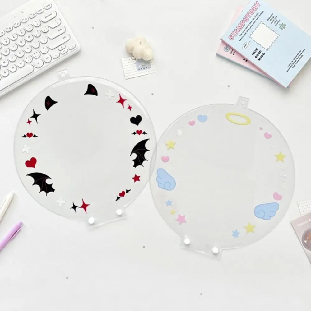 Kawaii PVC Picket Fan Cover Portable Clear Hand Fan Protector Cover Dustproof Cheering Fan Storage Case Cheering Fans