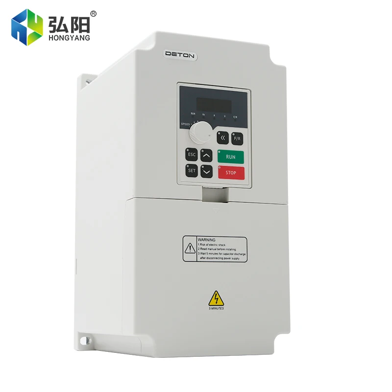DETON 3.7kW 220V 380V Variable Frequency Drive VFD Inverter for Spindle Motor