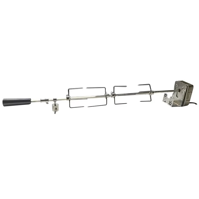 Stainless Steel Gas Grill Kit with 100cm Skewer Rod and  Motor,  Accessories, Stainless Steel
