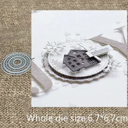 XLDesign Craft Metal stencil mold Cutting Die circle frames decoration scrapbook die cut Album Paper Card Craft Embossing
