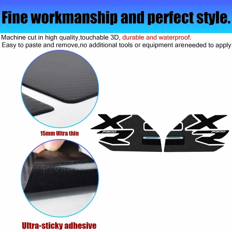 For BMW F900XR 2020 2021 2022 2023 Motorcycle Tank Traction Pad Anti Slip Sticker Gas Knee Grip Protector