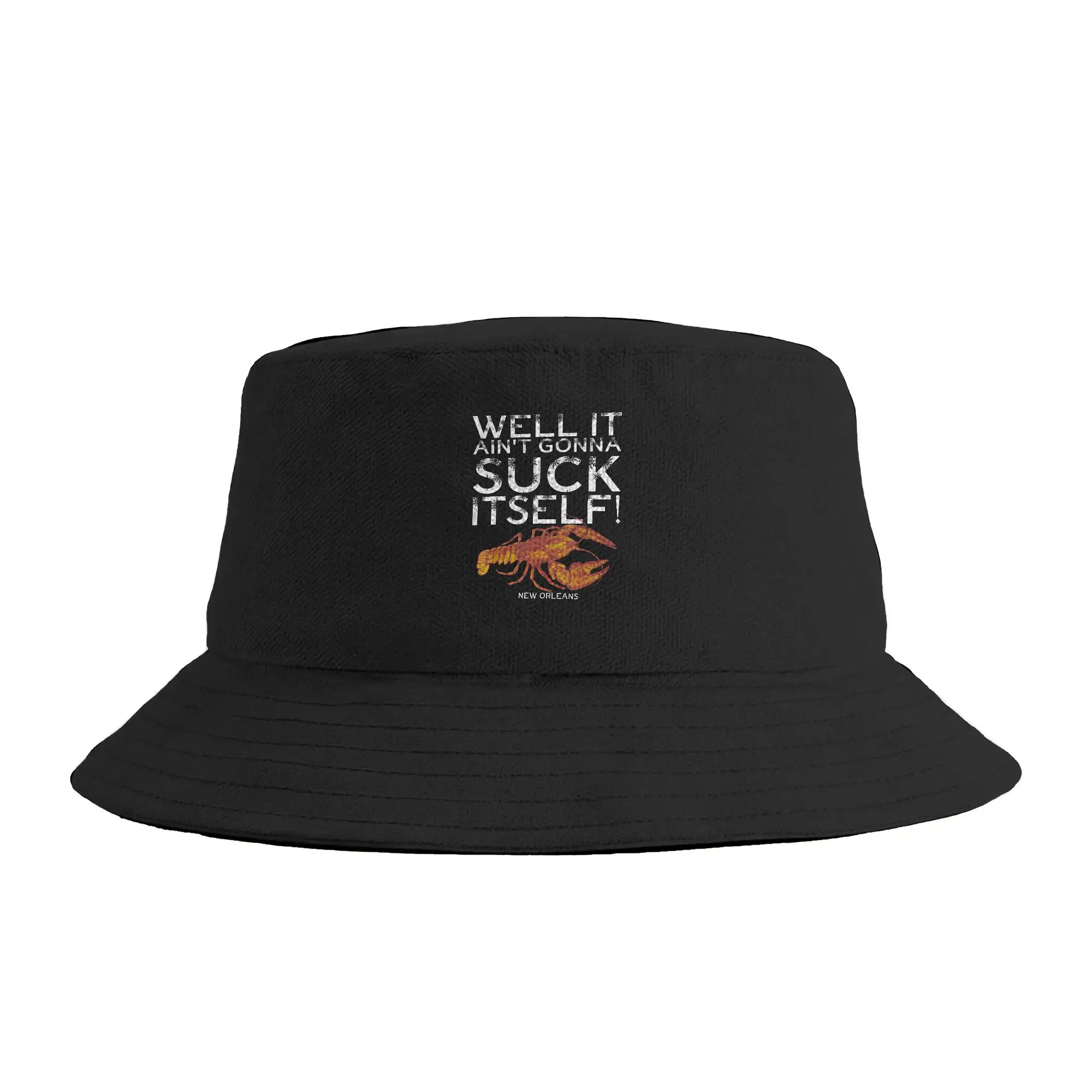 Well It Ain’t Gonna Suck Itself New Orleans Crawfish Bucket Hat For Women  Fisherman Hats Trendy Beach Travel Caps Visor Hats