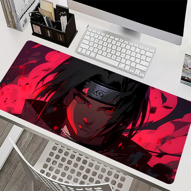 

Mousepad Laptop Mouse Pad Office PC Accessories Keyboard Pad Naruto Itachi Uchiha Rubber Cup Mat Soft Mouse Mat Large Desk Mat