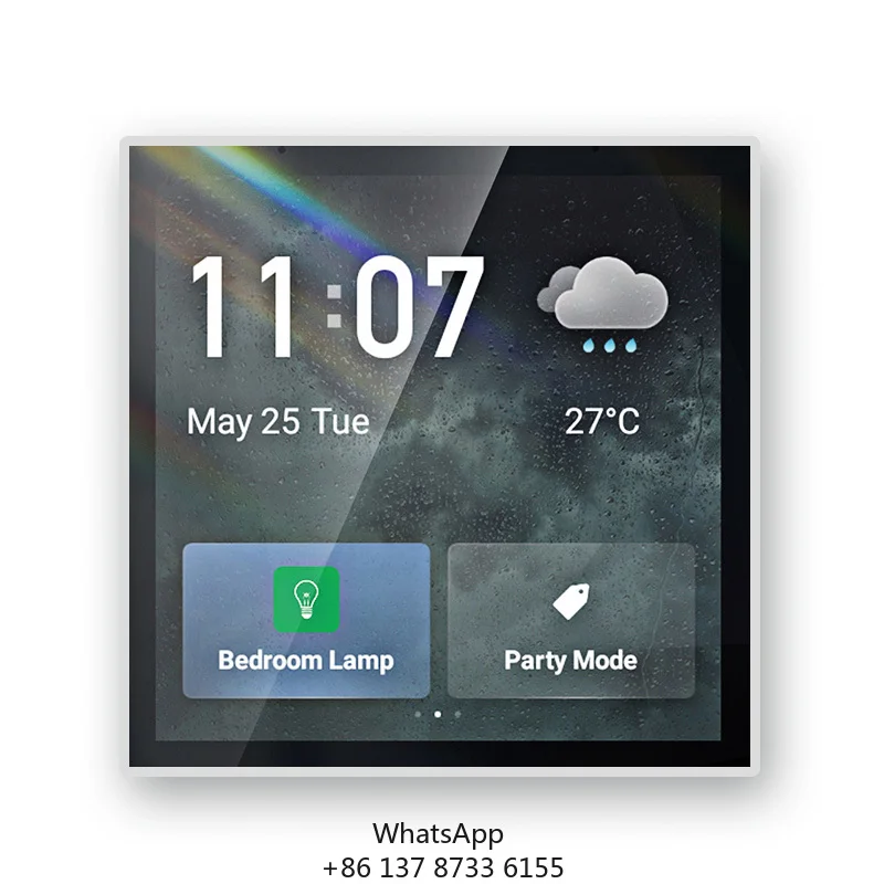 4 Inch Control Panel Tuya Smart Home Zigbee Gateway System Smart Dimmer Switch Wall Panel Up To 100 Smart Device Can Be Added