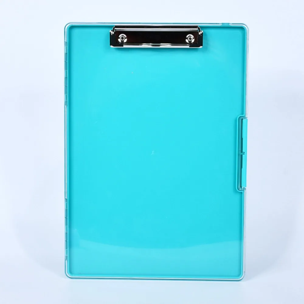 

Side Opening Storage Clipboard Double-layer High Capacity Writing Board Plastic Foldable Clipboard Organizer Educational