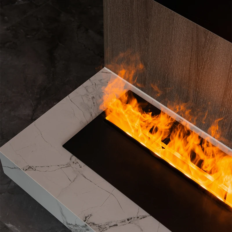 Simulation Flame Atomizing Electronic Fireplace, Water Shortage Power-Off Humidifier Embedded For Home