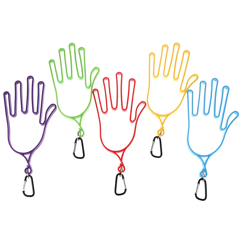 Golf gloves rack golfer tool plastic golf gloves holder rack with key buckle