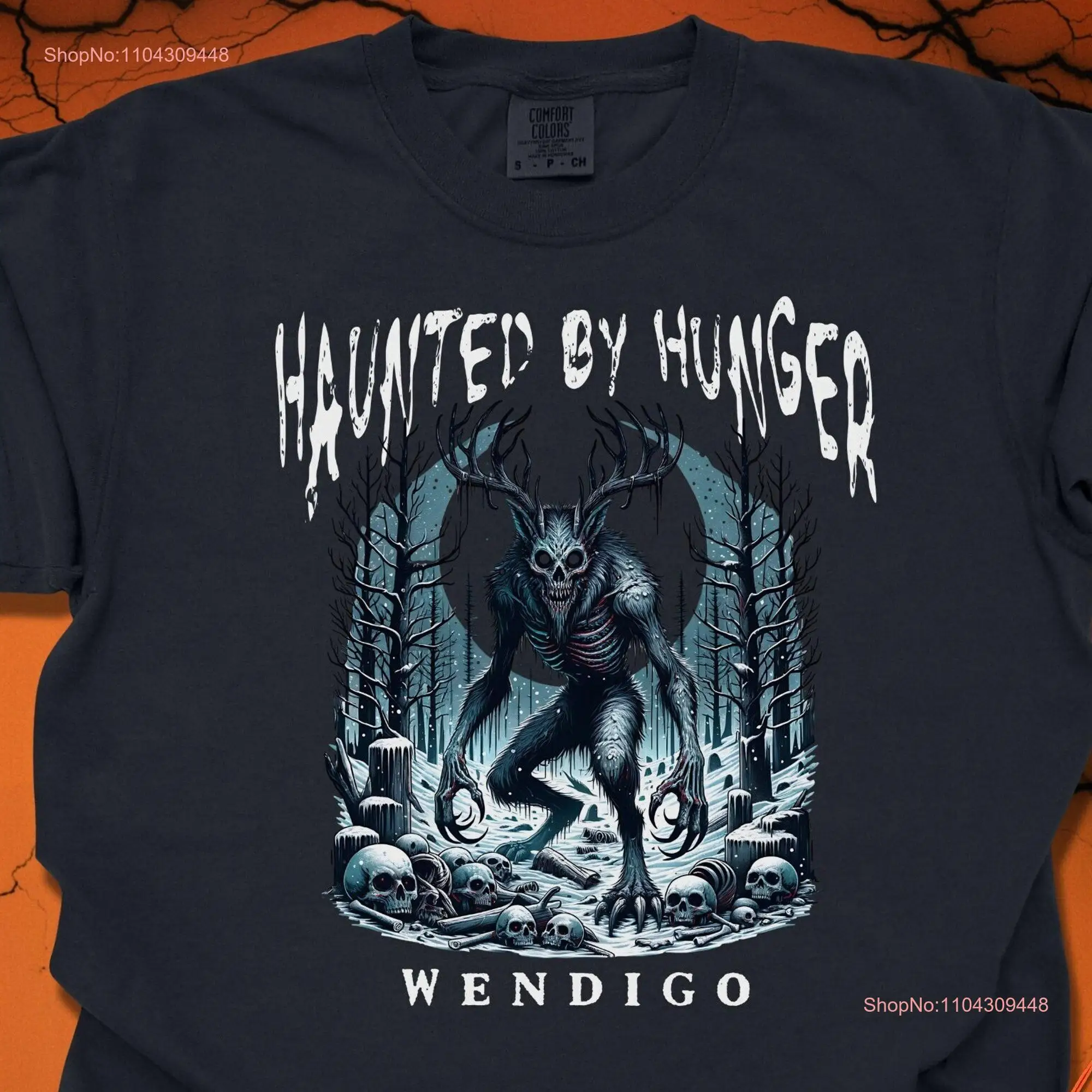 Футболка Wendigo The Winter Wraith of Folklore Hauntingly Detailed Horror для мифов и легендарных любителей с привидениями Hunger