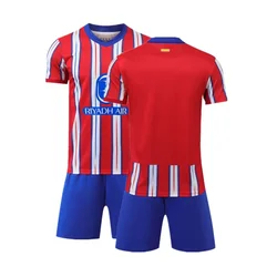 adult children's clothing set Football sport Uniforms boy girl Atletico Madrid Fans Jersey Training wear games kits Leisure shir