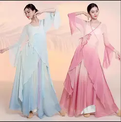 Classical Dance Dress Butterfly Embroidered Women's Chinese Dance