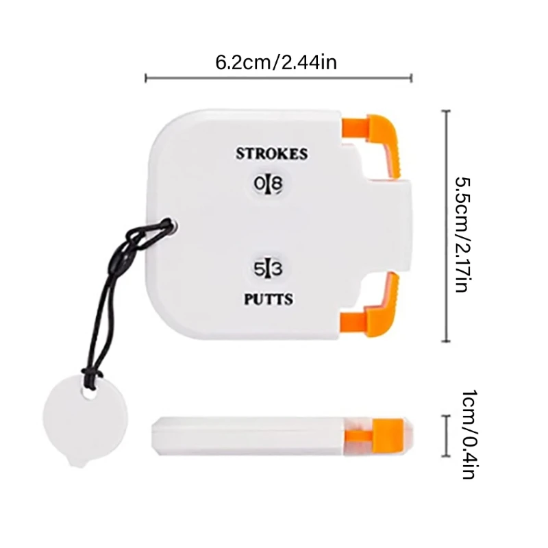 2 Player Strokes Counter Clickers Golf Score Golf Training Supplies