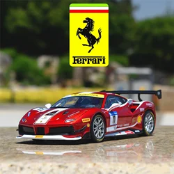 Bburago 1:24 Ferrari 488 Challenge Formula Alloy Sports Car Model Diecasts Metal Toy Racing Car Simulation Collection Kids Gifts