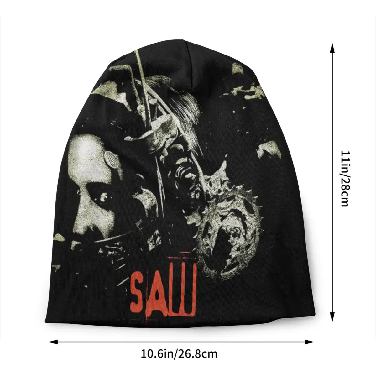 Custom Movie S-Sawes Horror Bonnet Hats Knitting Hat For Men Women Winter Warm Cartoon Skullies Beanies Caps