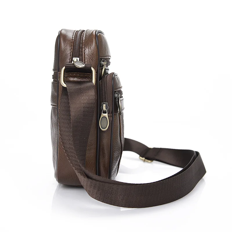 Genuine Leather Male Bag Multi-Functional Cross Body Shoulder Bags For Men Business Briefcase Fashion Leisure Travel Party