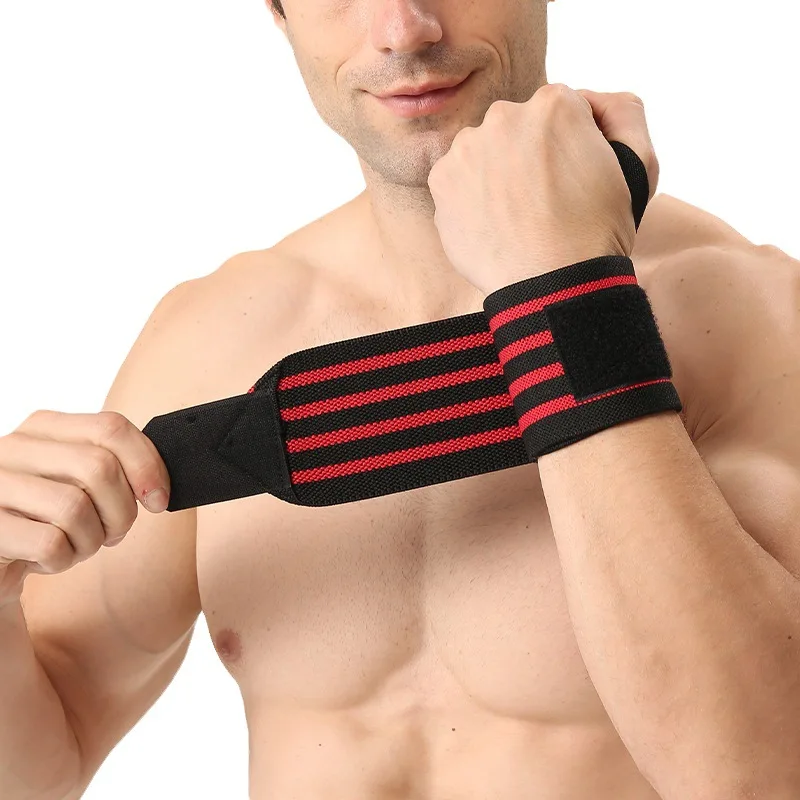 Suporte de pulso cinta correias para treinamento de ginástica, força extra pulseira wraps levantamento de peso, fitness bandagem, atadura esportiva, 1pc