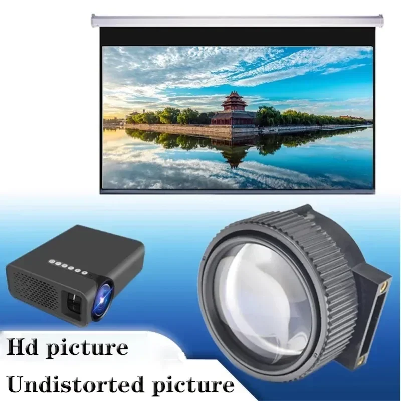 Projector 4.3 Inches 3-piece HD Combination Repair Accessories LED Projector Universal Short Telephoto Lens