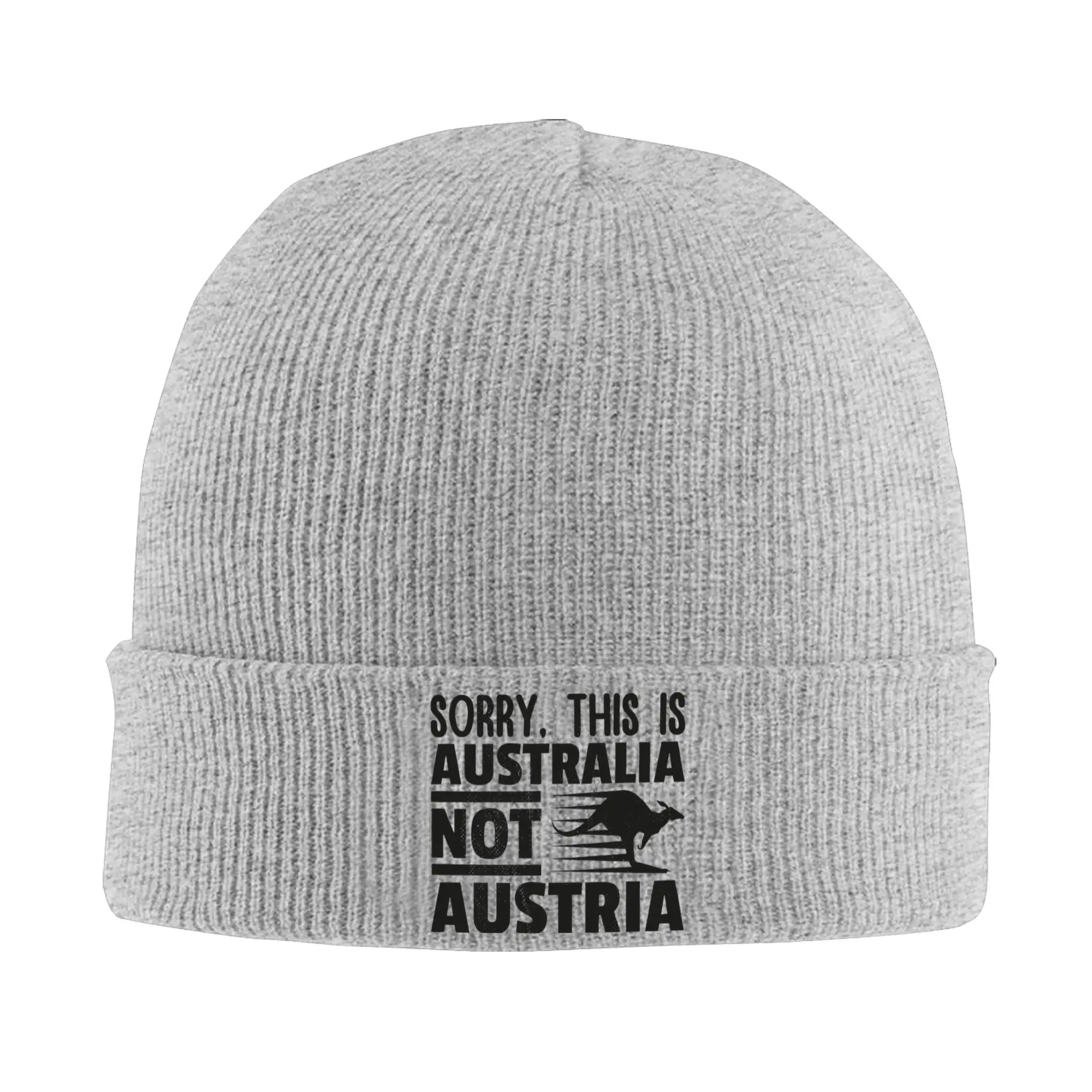 No Kangaroos in Austria Knitted Hat for Women Men Skullies Beanies Autumn Winter Hats Acrylic  Hip Hop Caps