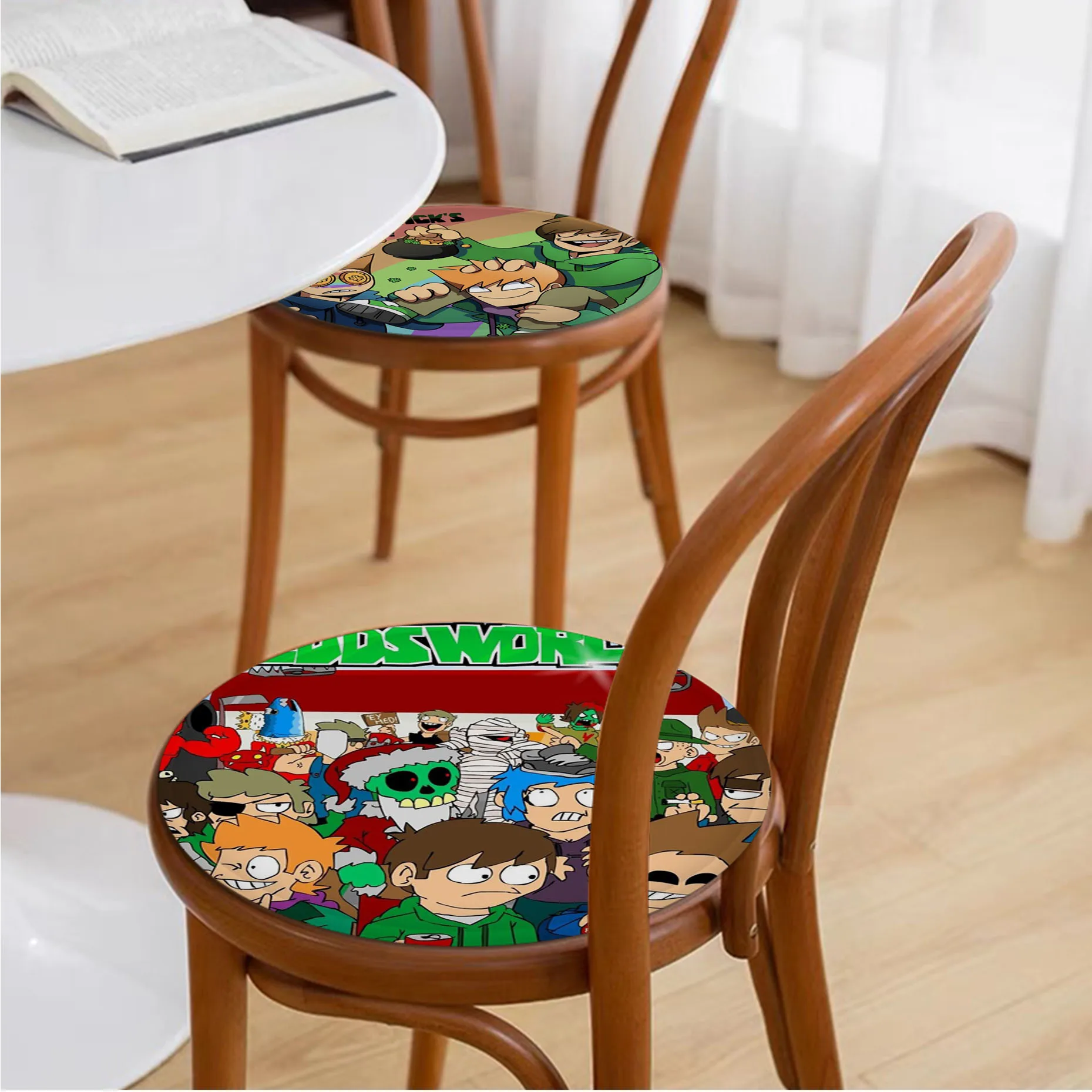 

Eddsworld Cushion Mat European Dining Chair Cushion Circular Decoration Seat For Office Desk Chair Mat Pad