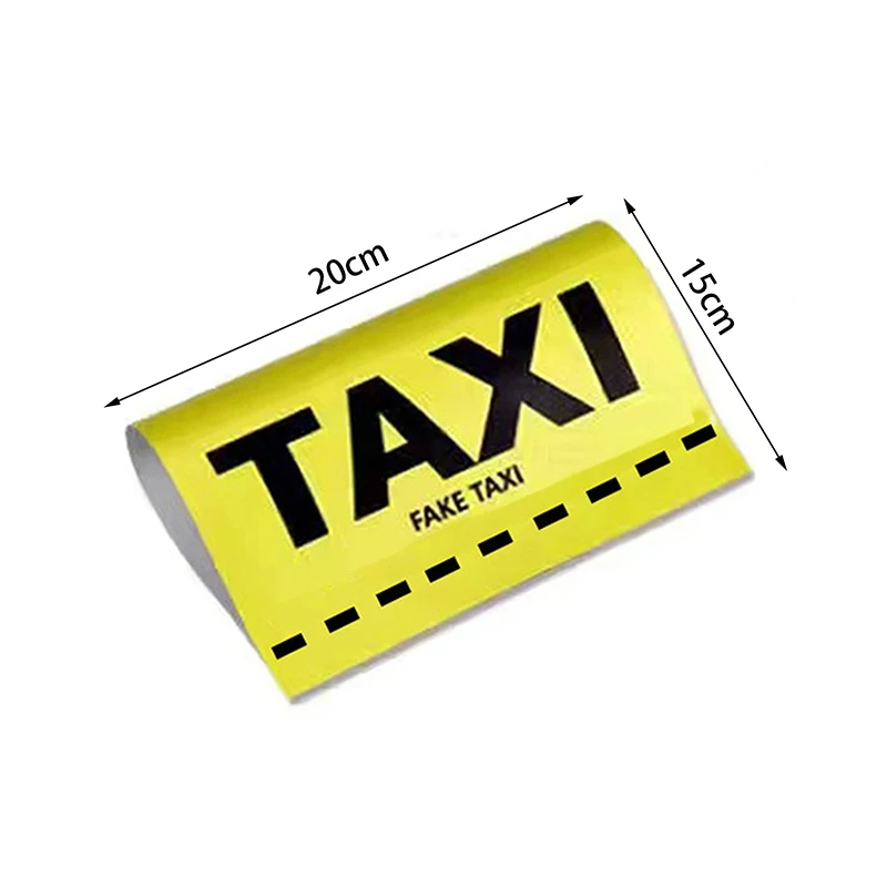 ملصق سيارة أجرة مزيف من الفينيل ، أصفر ، خارجي ، ملصق سيارة ، دراجة ، ضبط دراجة نارية ، نافذة ، زجاج أمامي ، زخرفة مركبة ، سحر