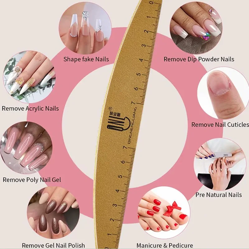 5/10Pcs 전문 네일 파일 100/180 그릿 샌딩 버퍼 블록 매니큐어 UV 젤 네일 파일 양면 사포 매니큐어 도구