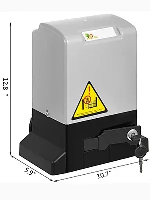 SIHAO Toröffner 1300LBS Elektrischer Garagentoröffner Automatisch Schiebend, 2 Schlüssel mit 4m Zahnstangen-Antrieb für Hotel, Fabrik, Schule, Schwerlast-Automatik-Schiebetoröffner-Set, Elektrischer Schiebetormotor für Gewerbe und Wohnhäuser – Detail 10