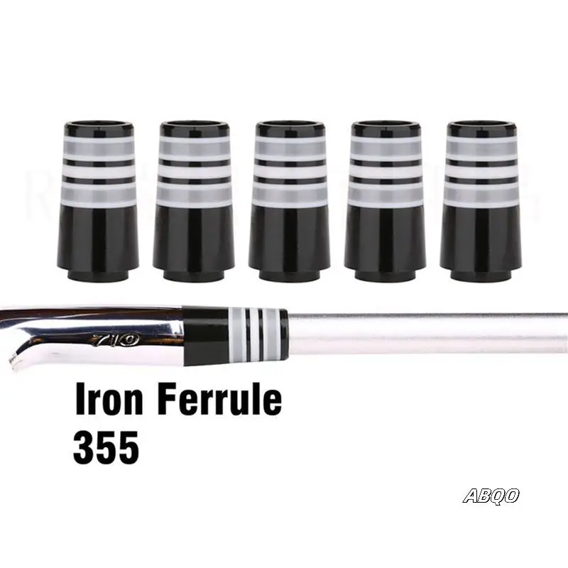 

10Pcs Golf Ferrules For 0.355 Tip Irons Shaft Sleeve Adapter Ferrule Golf Iron Club Ferrules Replacement,Grey