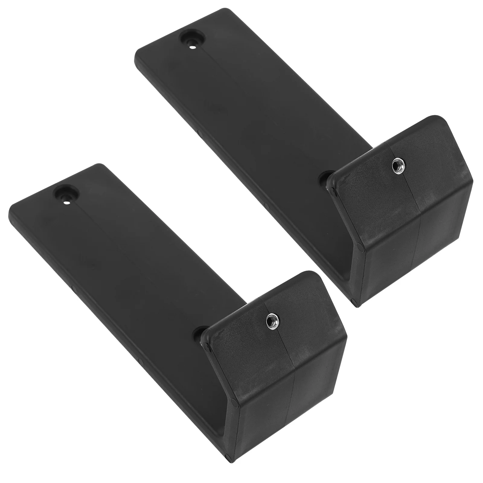 1 paio di ganci per bilanciere per squat, accessori per attrezzature da palestra in plastica resistente, salvaspazio, per riporre i pesi, ganci a J