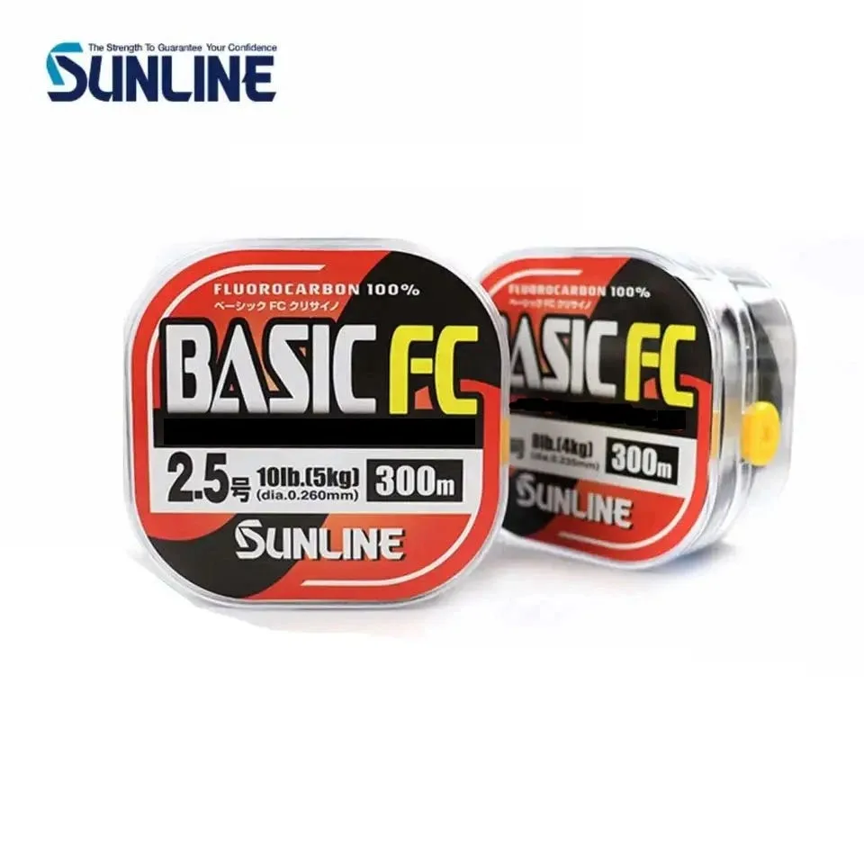 Sunline basic fc original crysino 225m/300m Fluor kohlen wasserstoff leinen Kohlefaser-Angelschnur 2lb-20lb