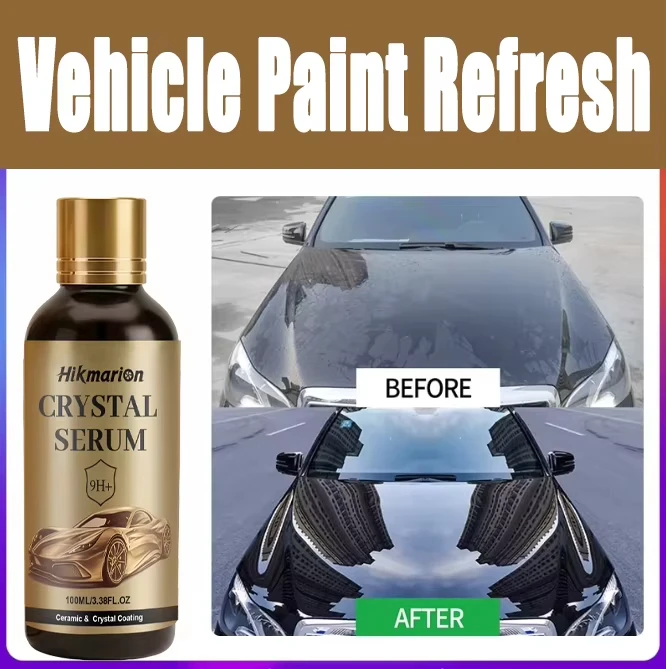 Recubrimiento Cerámico de Grafeno de 100 ml 9H+ Suero Cristalizado Avanzado para Autos, Protección de Pintura de Alto Brillo, Potenciador de Brillo, Accesorios para Autos