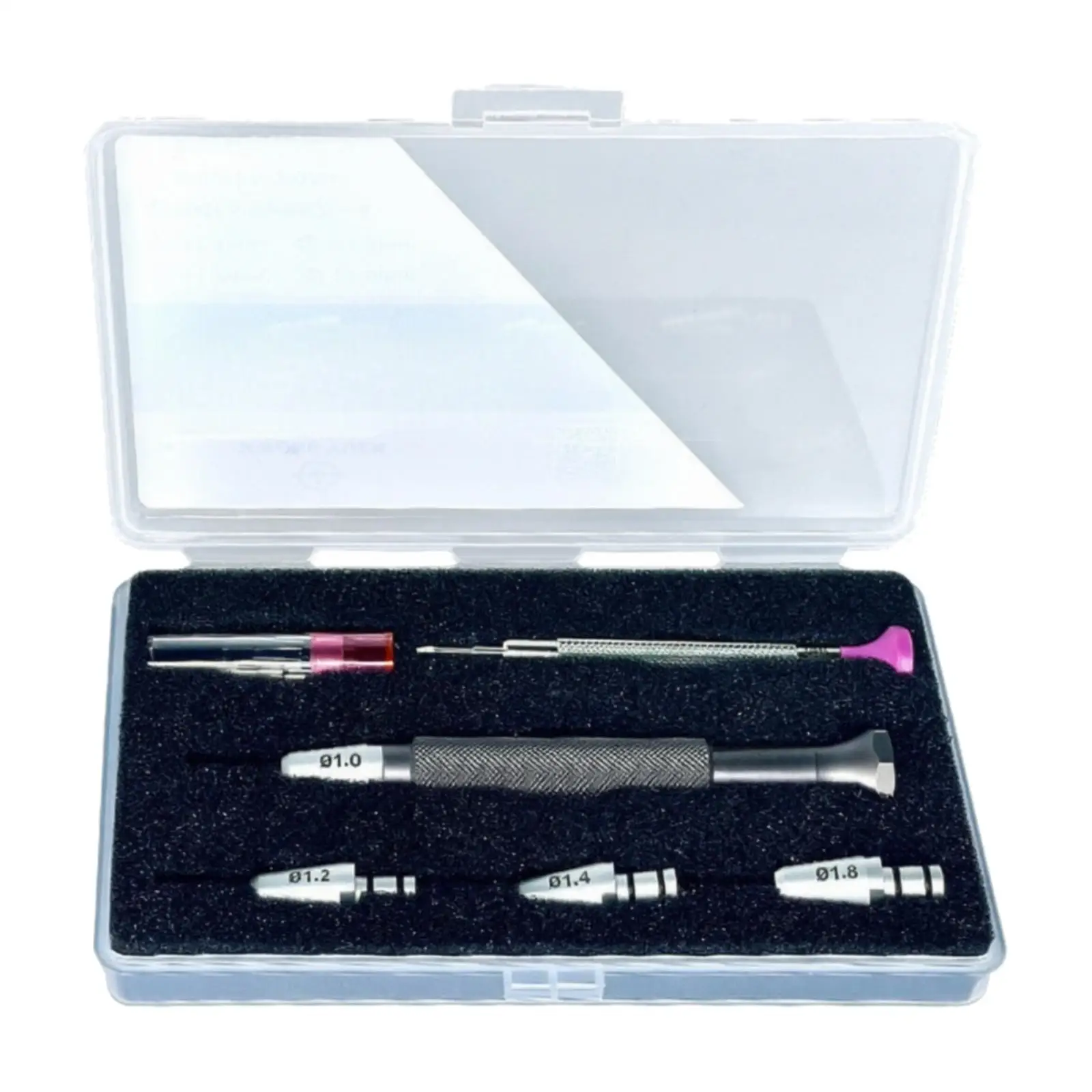 Precision Screwdriver Set with Case Interchangeable Bits Precision Watch-Repair Screwdriver Kit Anti-Slip Compact for Hobbyists