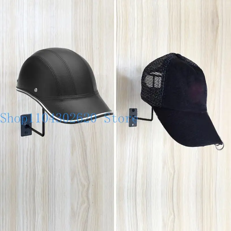 

02DE 3Pcs 13.5cm Dia Round Hanger Rack Wall Metal Hook for Helmet Basketball Coat Hat for Jacket Durable Iron Bracket