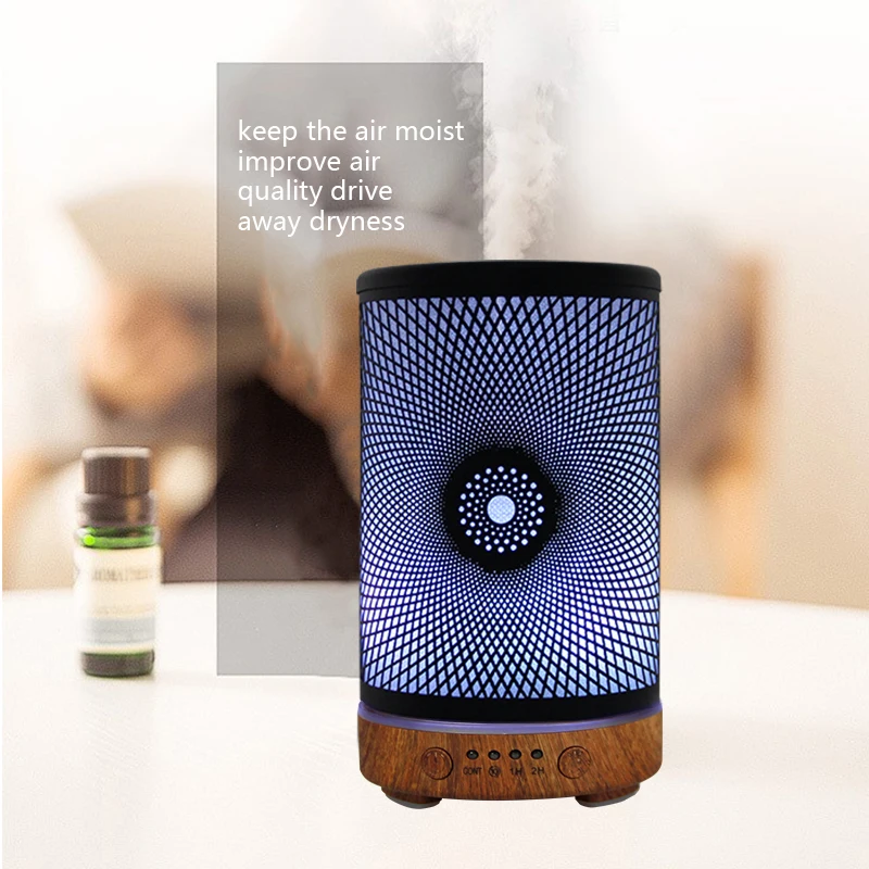 

LED Night Light Desktop Decorative Light 100ml Timing Function Aroma Diffuser Scent Diffuser Bedroom Ultrasonic Air Humidifier