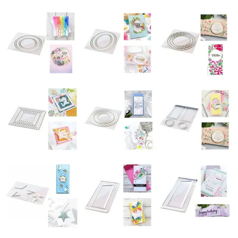 Circlet Die Cuts Metal Cutting Dies and Scrapbooking For Paper Making Envelope Star Embossing Card Frame Craft