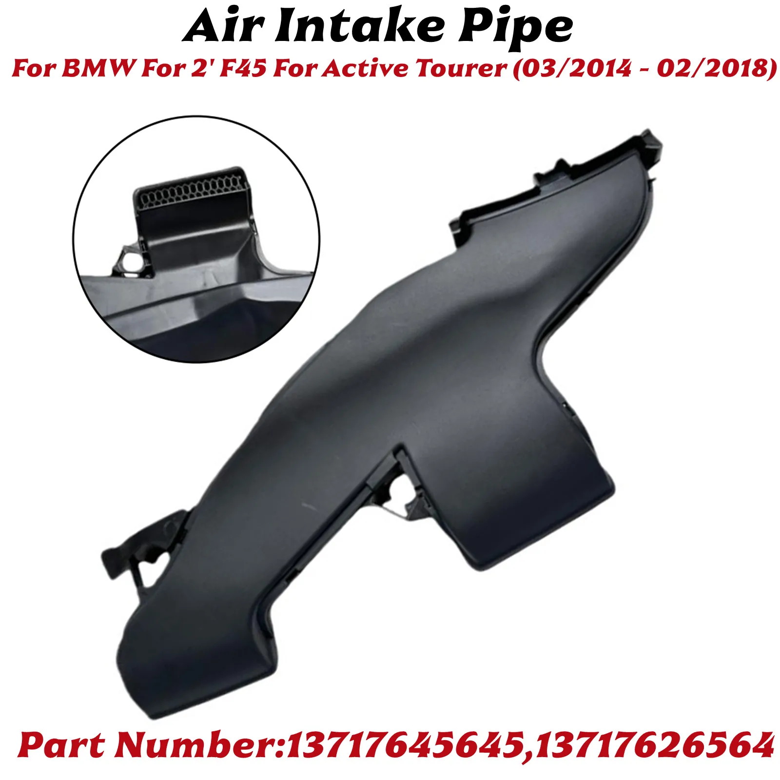 Sostituzione tubo di aspirazione aria automatica per BMW X1 F48 e MINI F55 F56 F57 F54 F60 con codice articolo 13717645645 13717626564