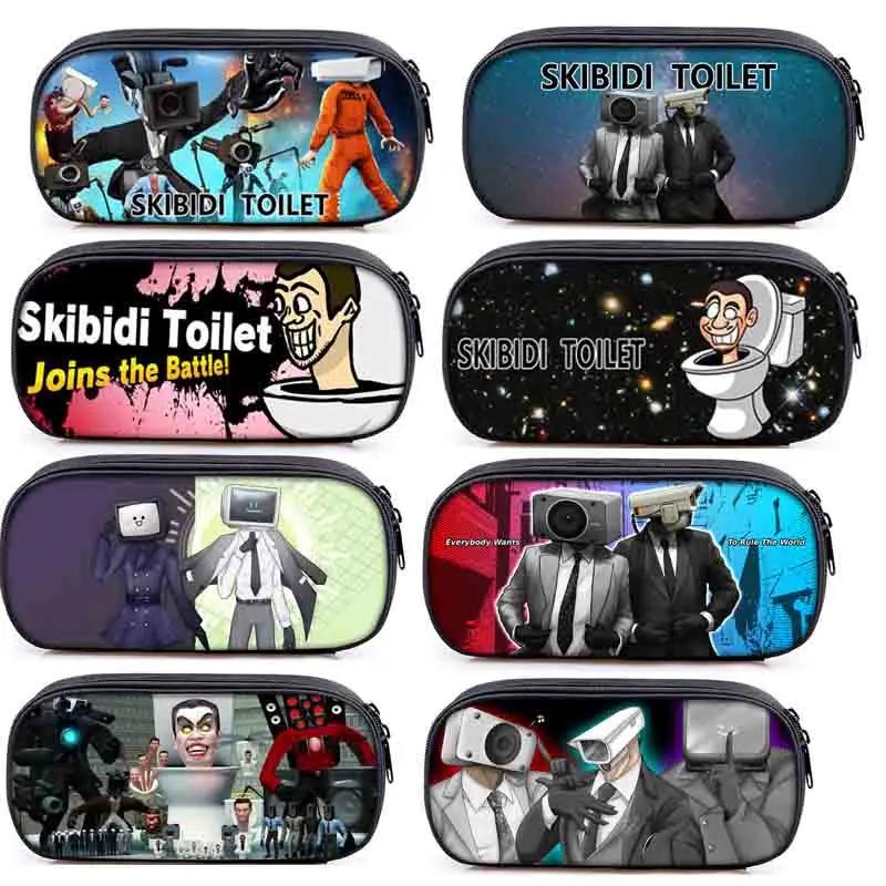 Skibidi Toilet Pencil Bag Skibidi Toilet Bag Speaker Man Tv Man Camera Man Cameraman Boss Bag Pencil Case For Students