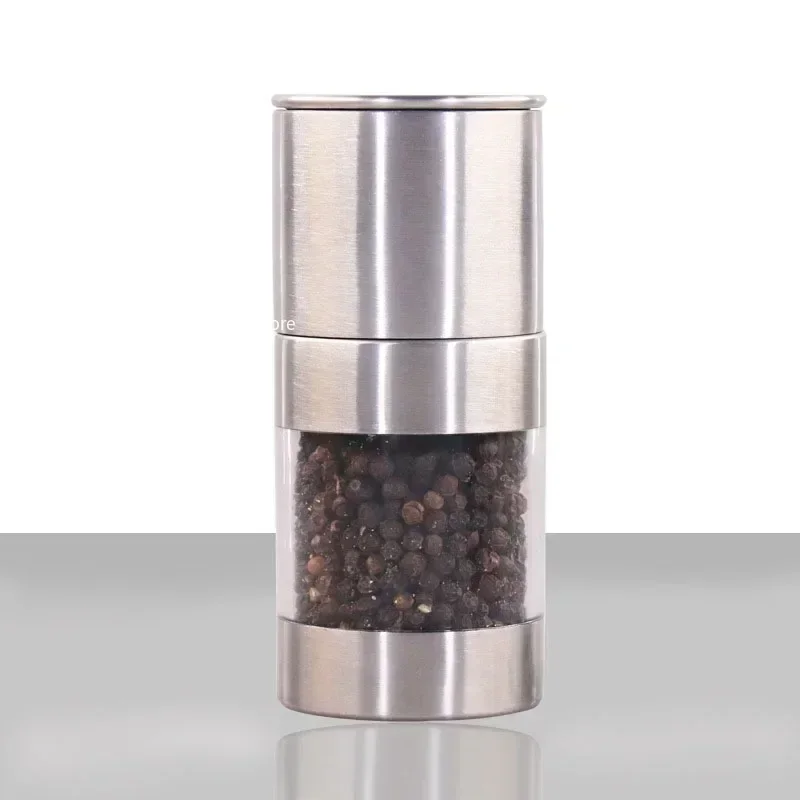 Manual Salt Pepper Grinder Stainless Steel Portable Mini Mill Grinder For Herb Pepper Spice Rose Salt Kitchen Grinding Gadgets