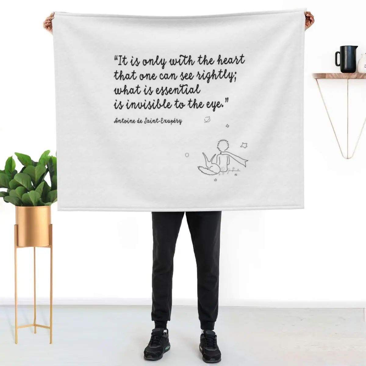 

THE LITTLE PRINCE Throw Blanket All Weather Soft Throw Blanket for Sofa