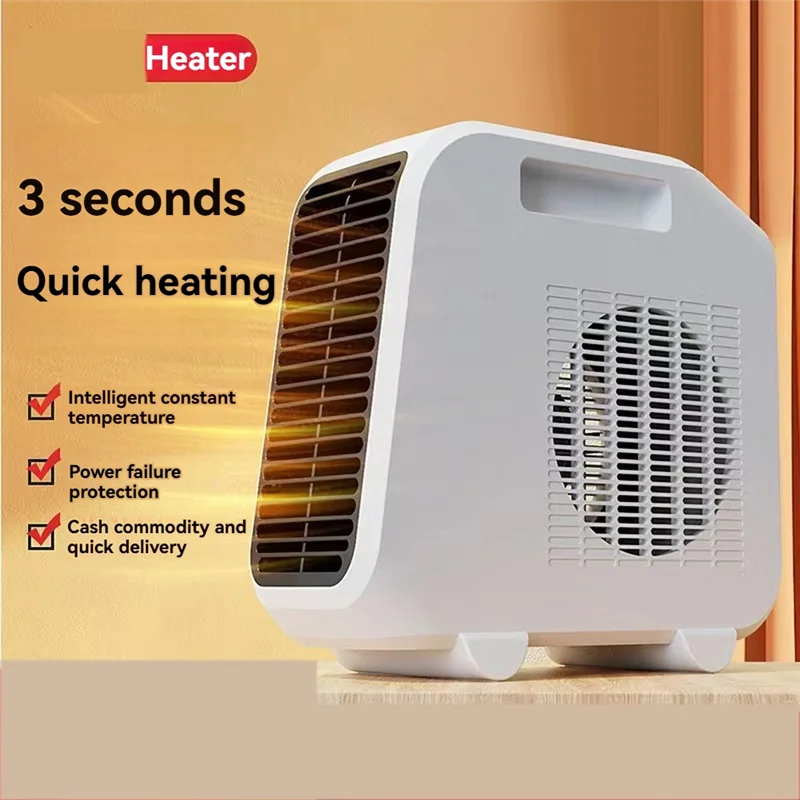

Warm Air Blower Home Heater Desktop High Power Heating Fan Desktop Heater Dorm Room Heaters Office Heater-A54Q