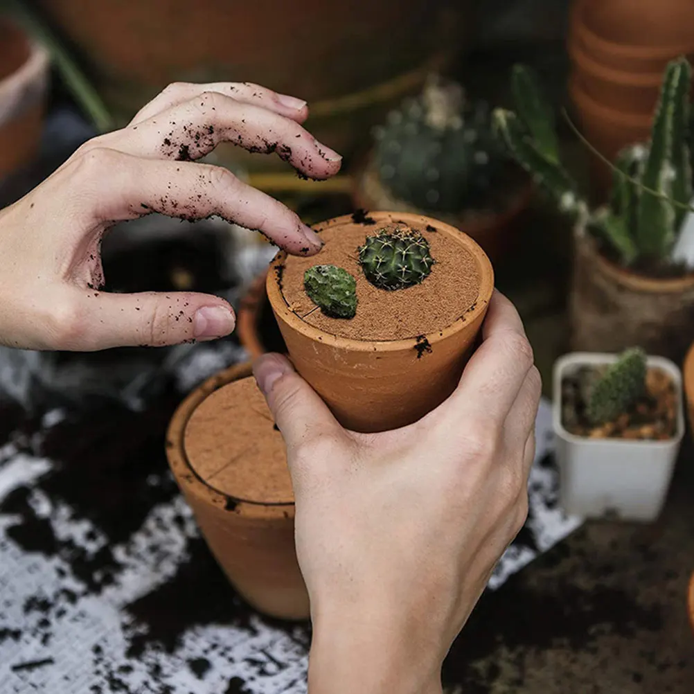 

12pcs Coir Mat Liner Mulch Ring Plant Tree Mats Fiber Gasket Succulents Breathable Garden Weed Flowerpot Anti Grass Soil