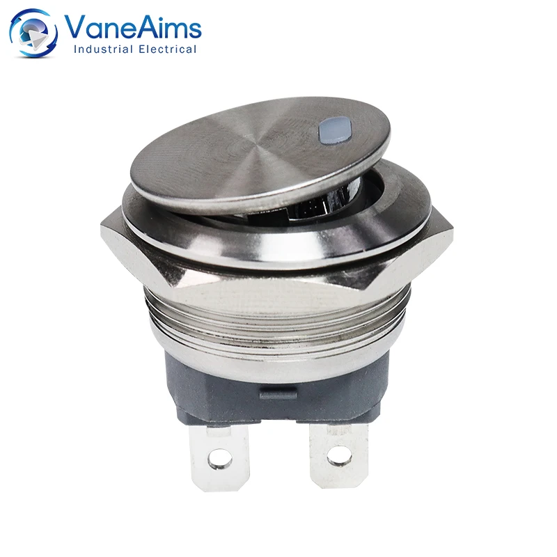 Metal Toggle Rocker Switch On Off 220v 12v 6v 22mm 2NO 4pin Latching Fixed 16A High Current LED Light Switch Car Boat Motorcycle