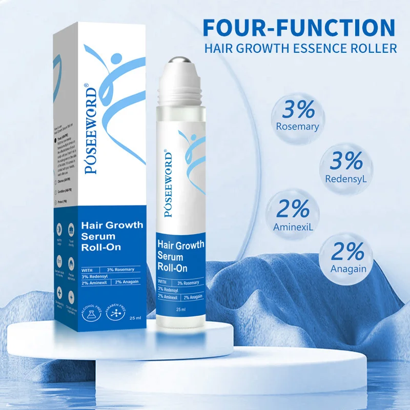 Rosemary Hair Care Serum Roller Ball Moisturizing Repairing Split Ends Strengthening Care For All Hair Types