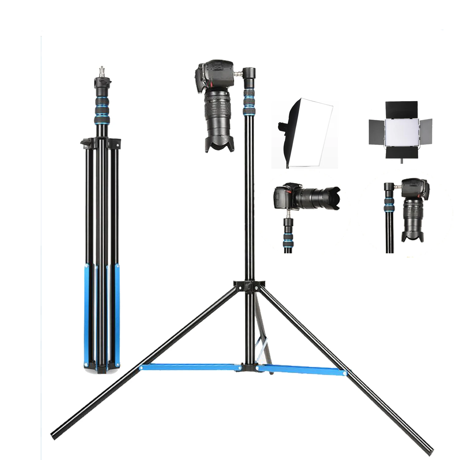 

Fosoto Photography Tripod Heavy Duty Universal Heavy Duty Tripod Adapter for Photography Studio Background Reflector SoftBox