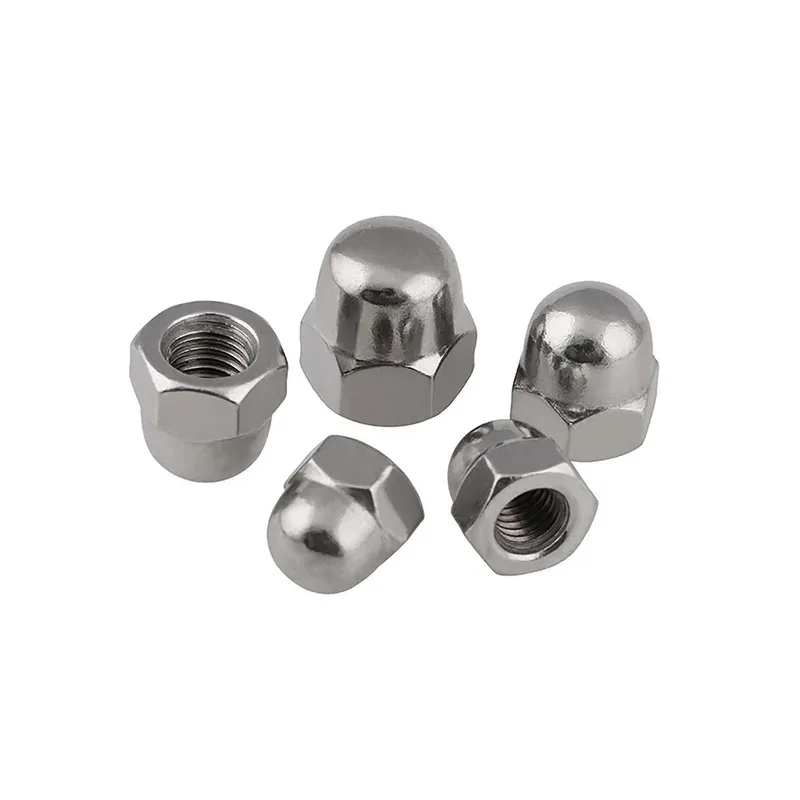 

304 Stainless Steel Cap Type Fine Thread Reverse Thread Locking Nut For Anti Loosening M3 M4 M5 M6 M8 M10 M12 M14 M16
