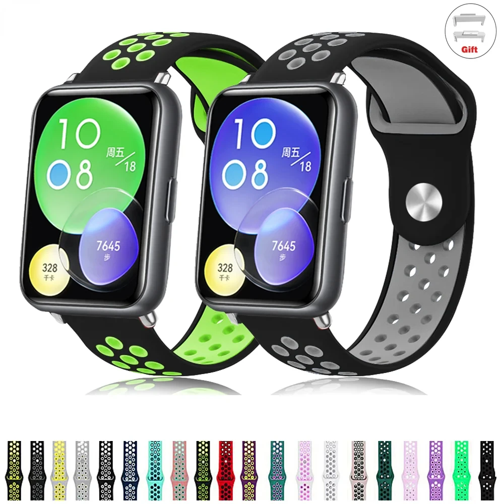 

Sport watch band For huawei fit 2 strap smartwatch silicone breathable vitality bracelet for huawei fit2 watchbands Accessories