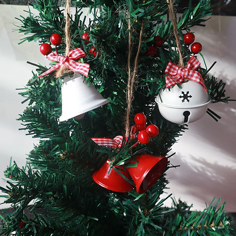 2 Pcs Christmas Bells 5cm Jingle Bells Multifunctional Christmas Tree Pendant Exquisite Xmas Hanging Pendant Xmas Party Supplies