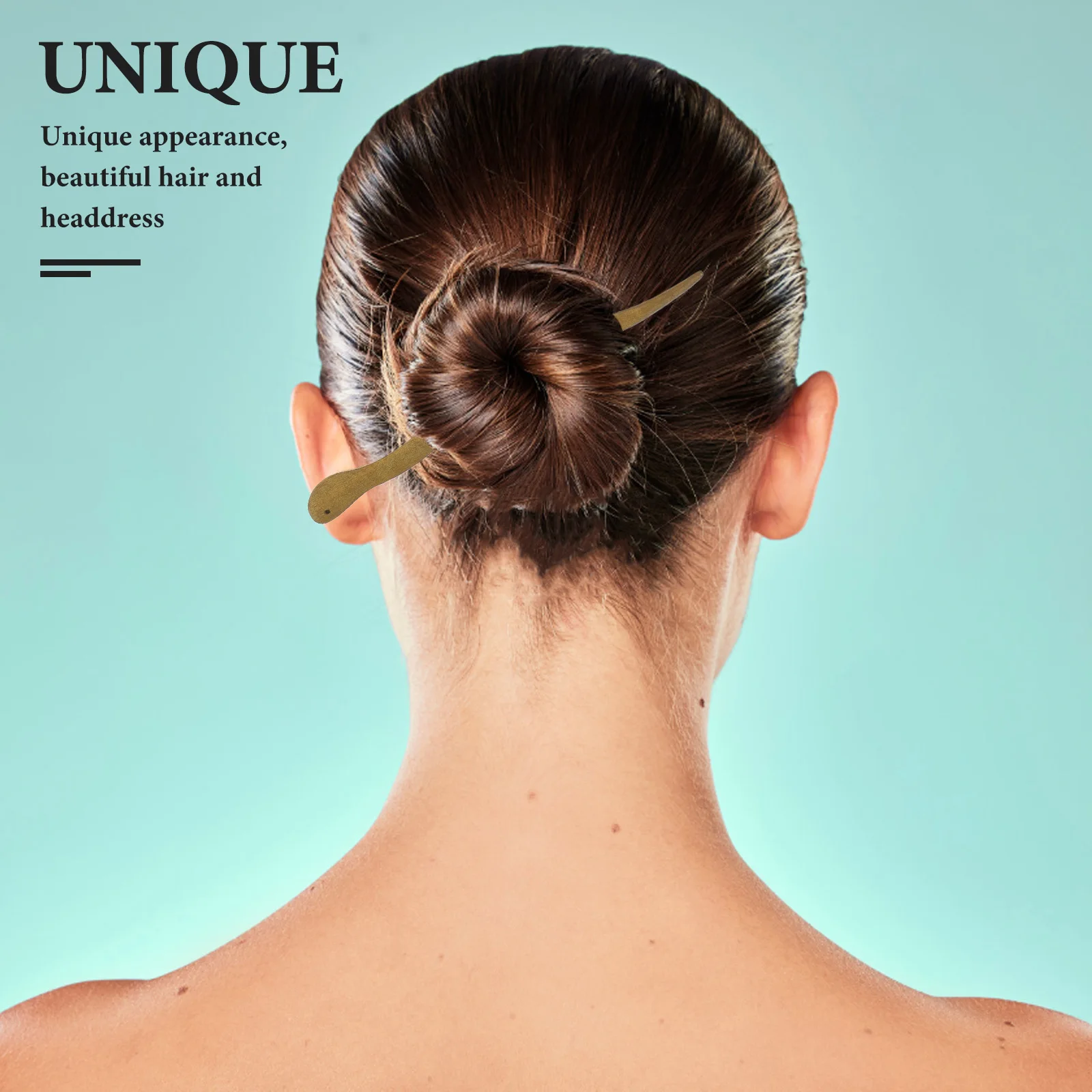 

4pcs Wooden Hair Sticks Natural Sandalwood Colorful Hairpins for Long Hair Bun Updos Accessories Women Styling Hanfu